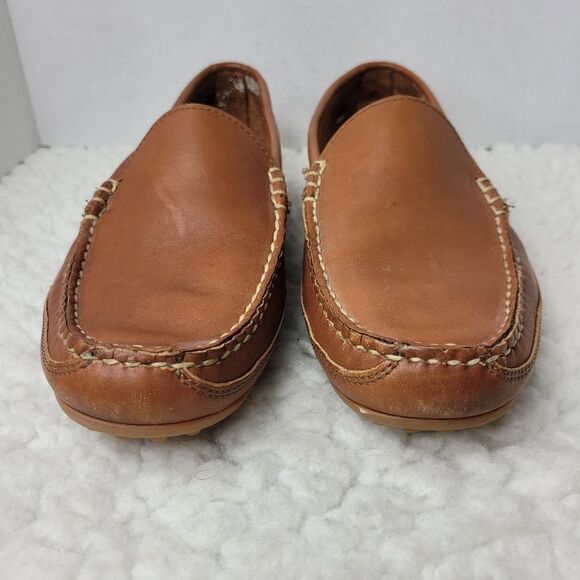 Allen Edmonds Interstate 90 Men's Driving Loafer Size 10 Brown Leather Shoes - Picture 2 of 11
